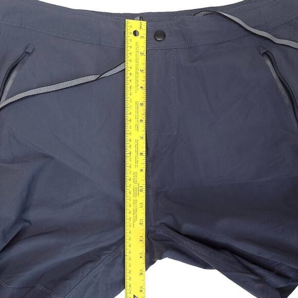 Mack Weldon Nylon Shorts Mens XL 4 Way Active Navy Stretch Drawstring Athleisure - Picture 3 of 6